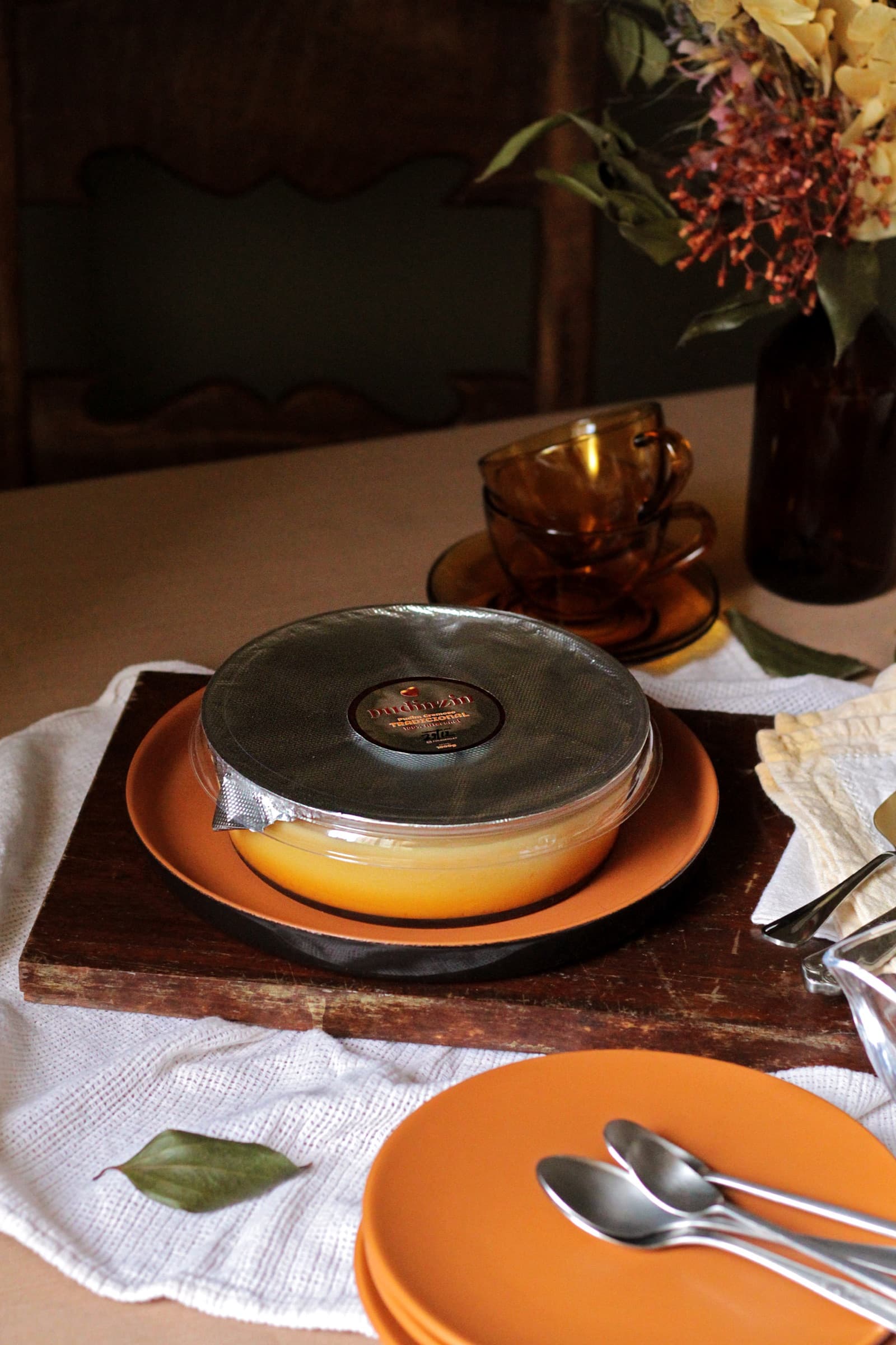 Pudim artesanal Pudinzin na embalagem — delivery de pudim em Belo Horizonte pelo iFood